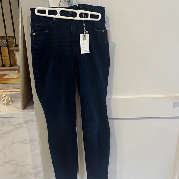 Good American Dark Blue Women's Skinny Jeans - Picture 6 of 6